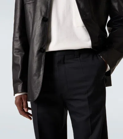 Lemaire Belt Loop Casual Pants In Blue