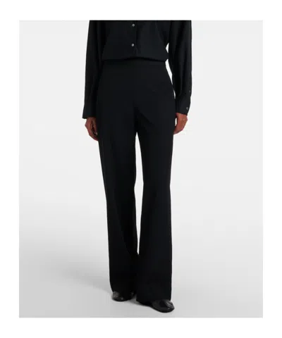 The Row Roger Wool Gabardine Pants In White