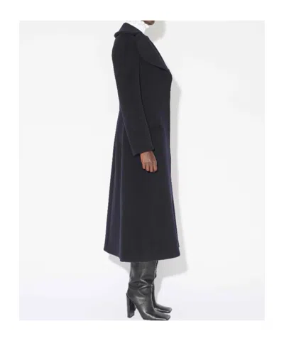Alaïa Belted Wool Coat In Black