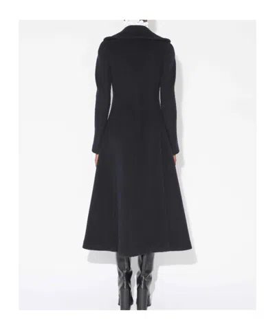 Alaïa Belted Wool Coat In Black