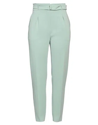 Max Mara Studio Woman Pants Sage Green Size 12 Triacetate, Polyester In Green