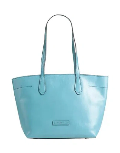 The Bridge Woman Handbag Light Blue Size - Leather In Blue