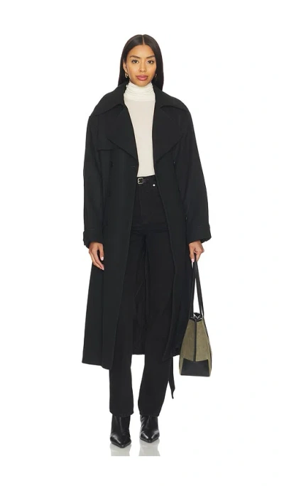 Steve Madden Enora Coat In Black