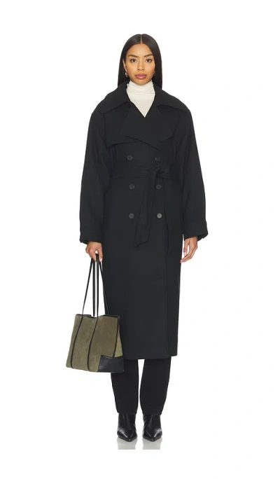 Steve Madden Enora Coat In Black