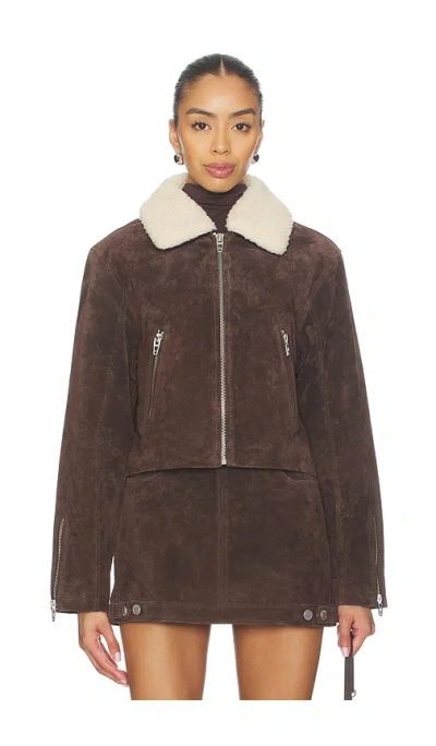 Blanknyc Cropped Jacket In Brown