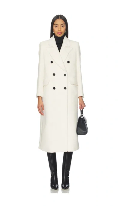 Susanna Chow Collette Scarf Coat In White