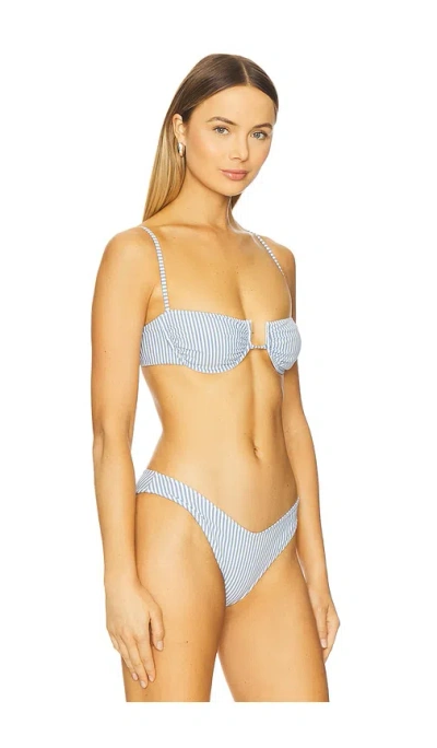 Montce Simonette Bikini Top In Blue