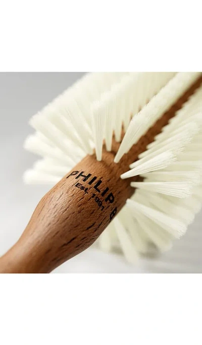 Philip B Small (45mm) Round Blonde Hairbrush In White