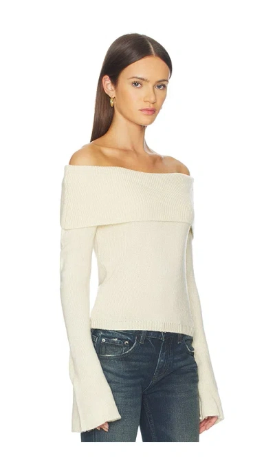 Sndys X Revolve X Revolve Orlea Knit Top Sweater In White