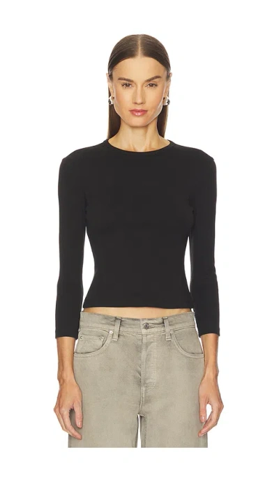 Grlfrnd 3/4 Sleeve Tee In Black