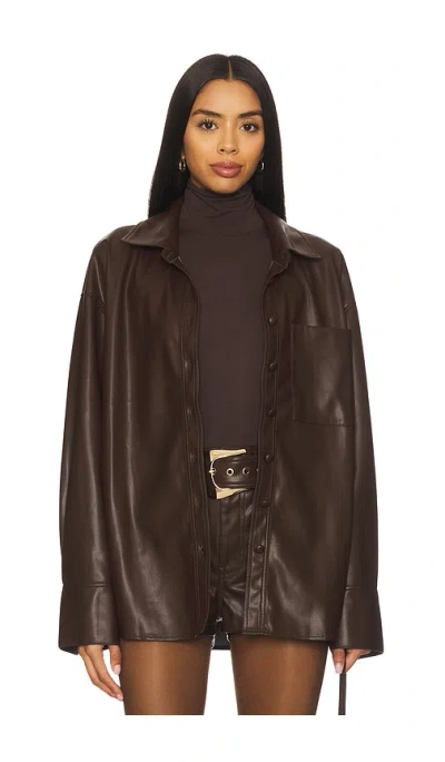 Show Me Your Mumu X Revolve Lincoln Shirt Jacket In Brown