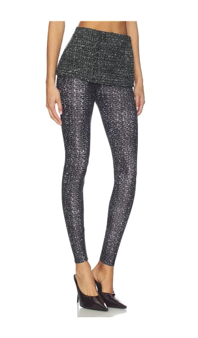 Diesel Ankle Length Straight Leg Trousers With Skirt In Black