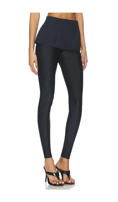 Diesel Black P-hour-bond Leggings In Black