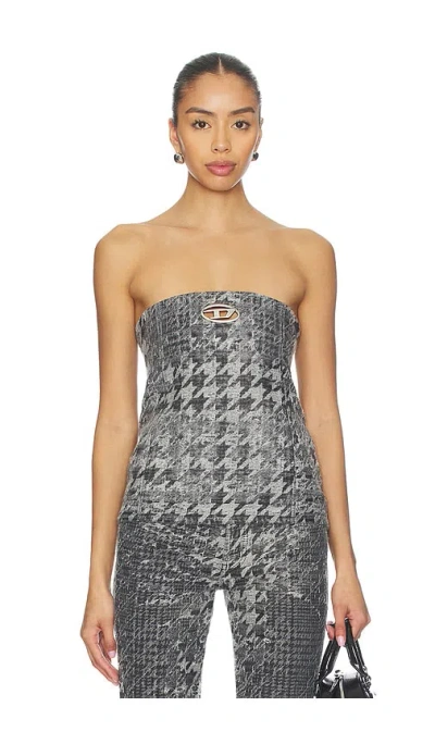 Diesel Corset Top In Black