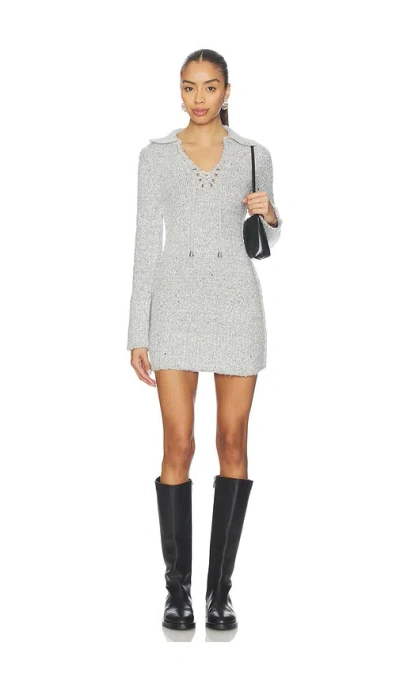 Free People Milena Mini Dress In Gray