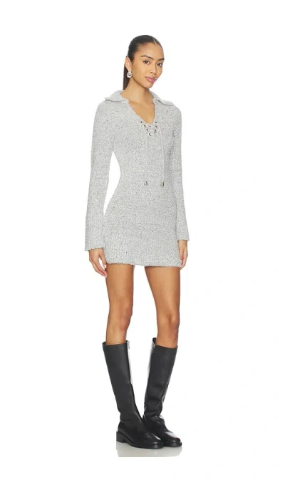 Free People Milena Mini Dress In Gray