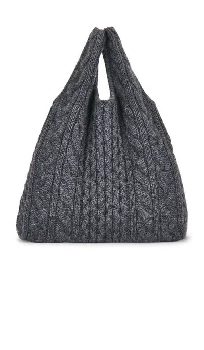 Lisa Yang Oma Cable Tote In Gray