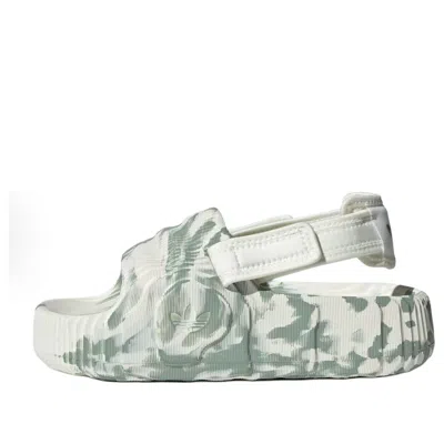 Adidas Originals (wmns) Adidas Adilette 22 Xlg Slide 'off White Silver Green'