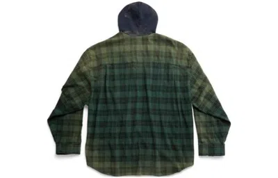 Balenciaga Oversized Hooded Shirt 'green'