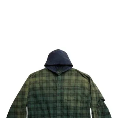 Balenciaga Oversized Hooded Shirt 'green'