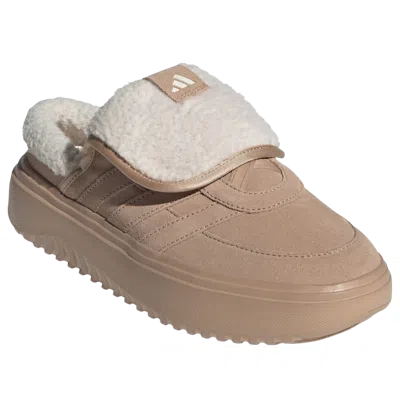 Adidas Originals (wmns) Adidas Grand Court Mule 'warm Sandstone Wonder White' In Brown