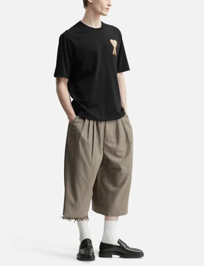 Ami Alexandre Mattiussi Cotton Ami De Coeur T-shirt In Black