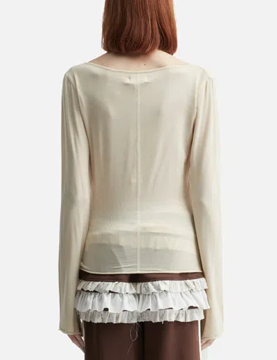 Glowny Fade Button Long Sleeve In Neutral