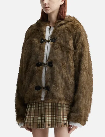 Glowny Moor Reversible Fur Jacket In Brown