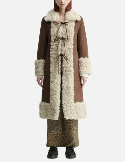 Glowny Olsen Fur Coat In Multi