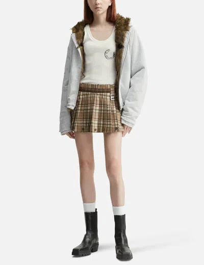 Glowny Rocky Waffle Sleeveless Top In White