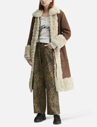 Glowny Olsen Fur Coat In Multi