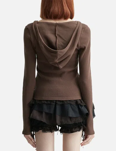 Glowny Texas Waffle Long Sleeve In Brown