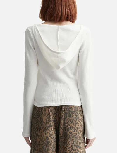 Glowny Texas Waffle Long Sleeve In White