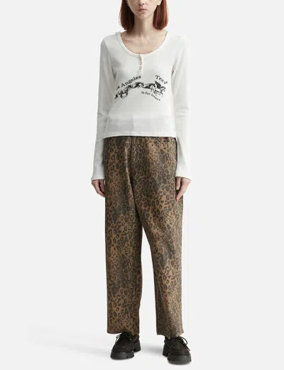 Glowny Texas Waffle Long Sleeve In White