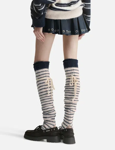 Glowny Sundae Stripe Knit Warmer In Multi