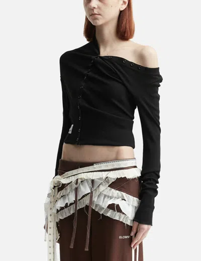 Glowny Tilt Button Long Sleeve In Black