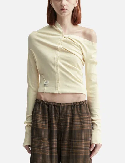 Glowny Tilt Button Long Sleeve In Yellow