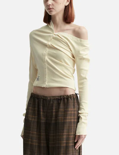 Glowny Tilt Button Long Sleeve In Yellow