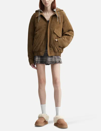 Glowny Urban Suede Jumper In Brown