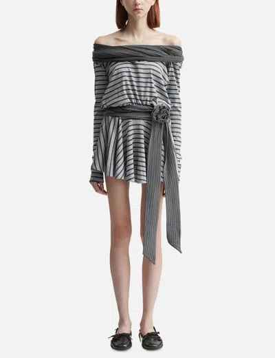Glowny Dune Twotone Dress In Gray