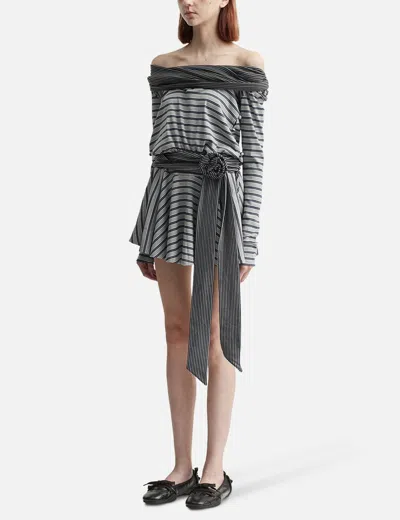 Glowny Dune Twotone Dress In Gray