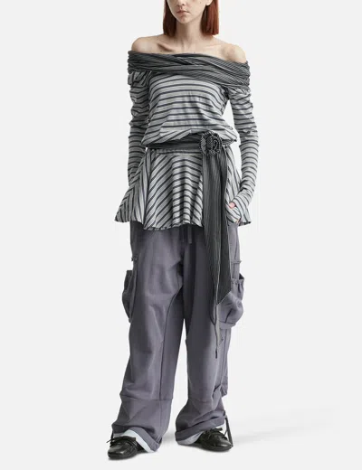 Glowny Dune Twotone Dress In Gray