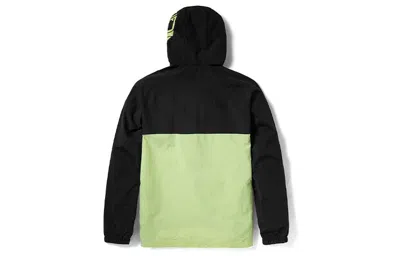 Timberland Pullover Windbreaker Jacket 'black Green' In Multi