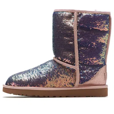 Ugg (wmns)  Classic Short Cosmos Sequin Rose Gold In Animal Print