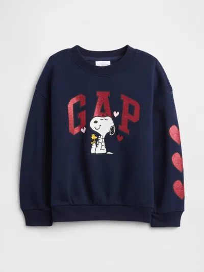Gap Factory Babygap | Peanuts Logo Sweatshirt In Blue
