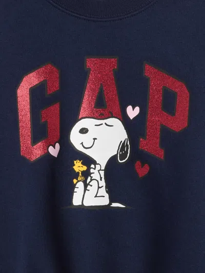 Gap Factory Babygap | Peanuts Logo Sweatshirt In Blue
