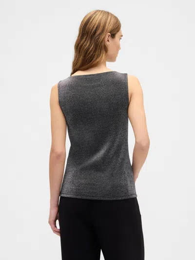 Gap Factory Boatneck Tank Top In Silver