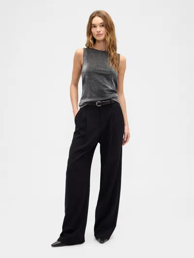 Gap Factory Boatneck Tank Top In Silver