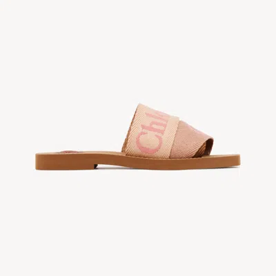 Chloé Woody Mule In Pink