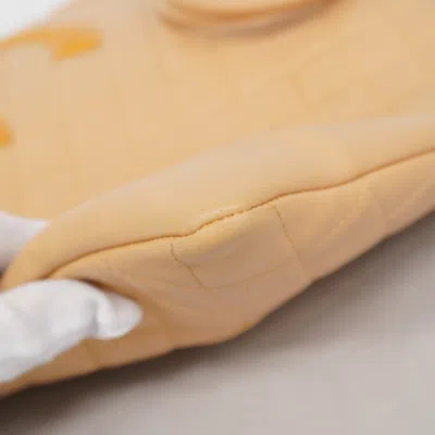 Pre-owned Chanel Beige Leather Tote Bag () In Sand